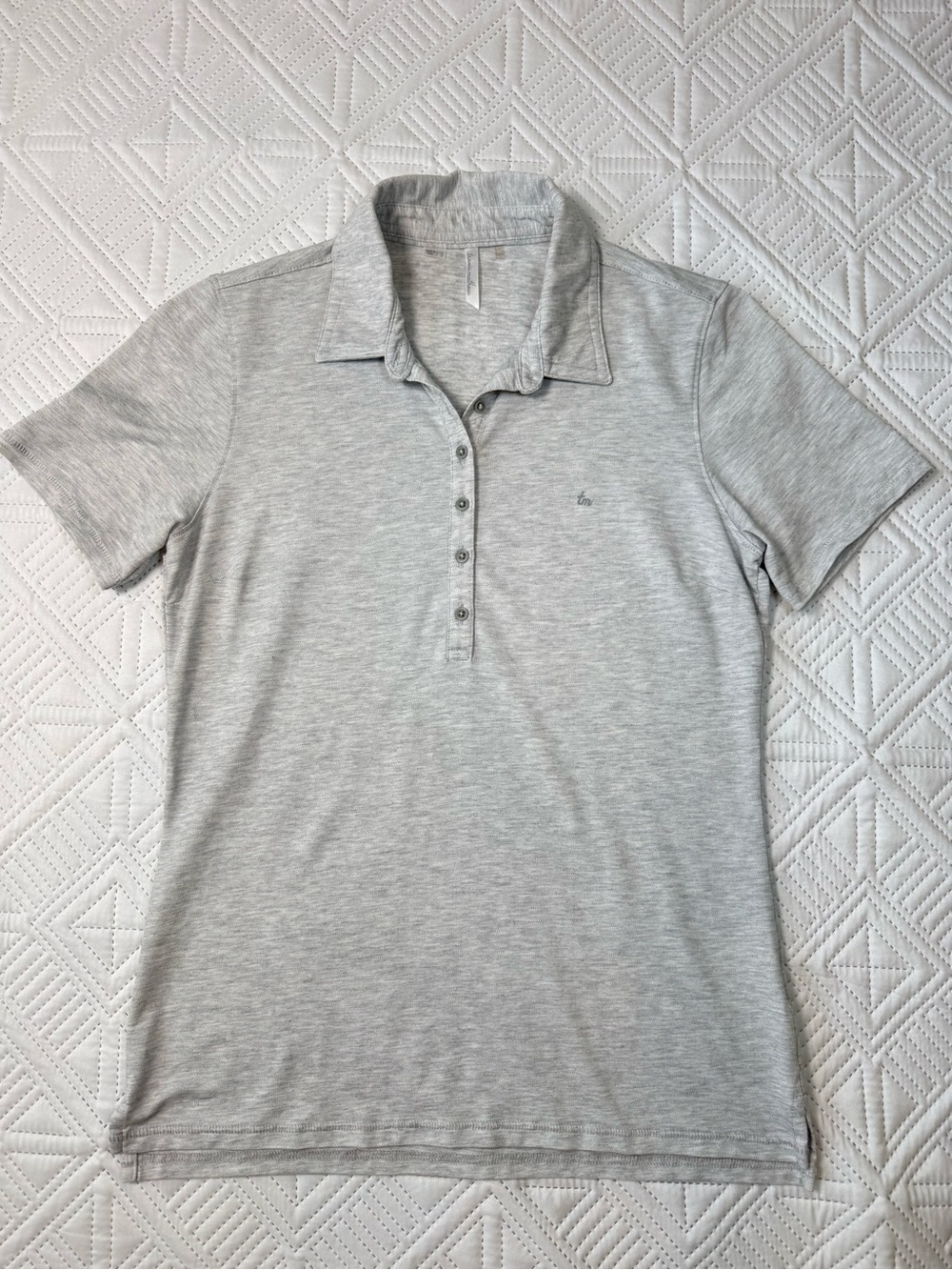 Travis Matthew Polo Shirt Size S Light Gray